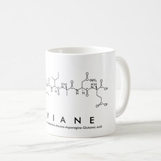 Mug du nom du peptide viviane (Devant droit)