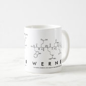 Mug du nom du peptide Werner (Devant droit)