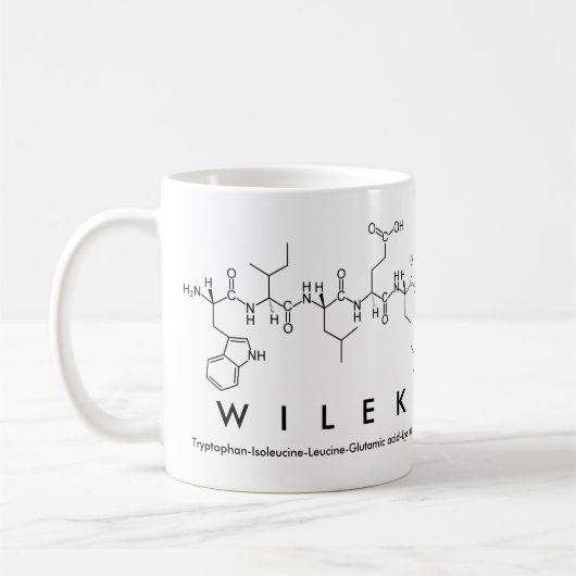 Mug du nom du peptide Wilek (Gauche)