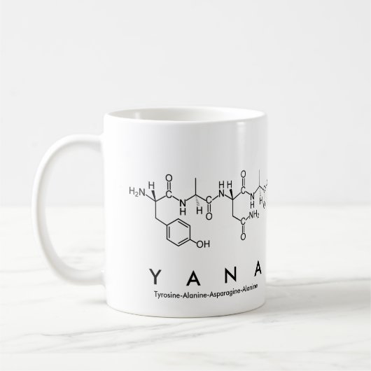 Mug du nom du peptide Yana (Gauche)