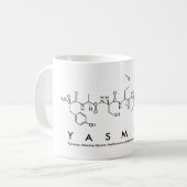 Mug du nom du peptide Yasmine (Devant gauche)