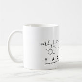 Mug du nom du peptide Yasmine (Gauche)