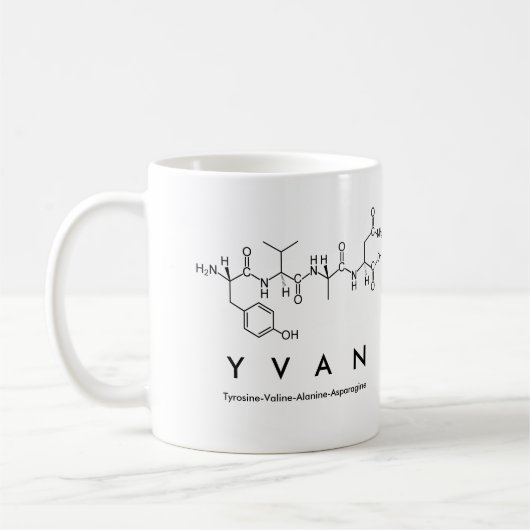 Mug du nom du peptide Yvan (Gauche)