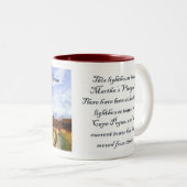 Mug du phare de Cape Pogue (peinture et texte) (Devant droit)