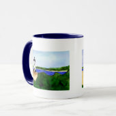 Mug du phare d'Edgartown (peinture uniquement) (Devant gauche)