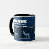 Mug du prix de concours de pull de Noël laid (Devant gauche)