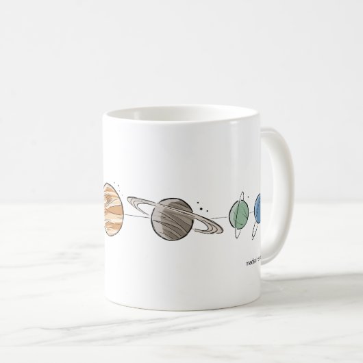 Mug du système solaire (Devant droit)