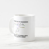 Mug Du tryptophane à la sérotonine (humour de chimie) (Devant gauche)