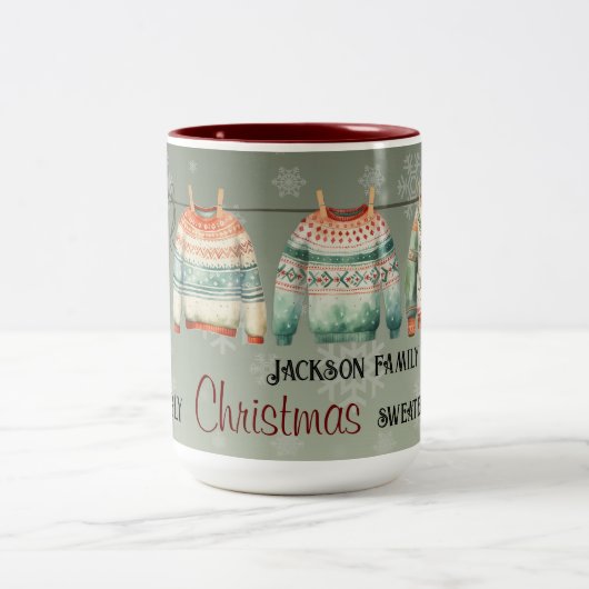 Mug du vainqueur du concours de pull moche - Perso (Centre)