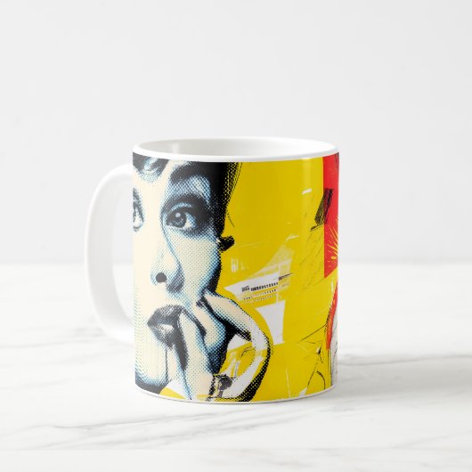 Mug Dual pop art portrait  (Devant gauche)