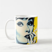 Mug Dual pop art portrait  (Gauche)