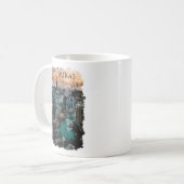 Mug Dubaï Aquarelle Skyline (Devant gauche)