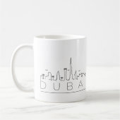 Mug Dubaï | City Stylisé City Skyline Café Mu (Gauche)