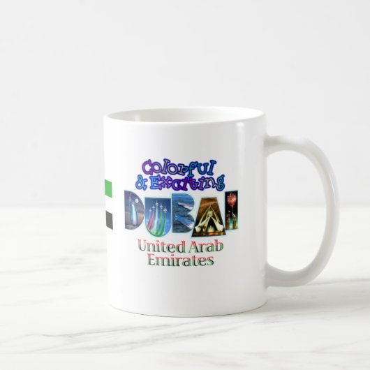 Mug Dubaï coloré et passionnant (Droite)