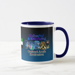 Mug Dubaï coloré et passionnant