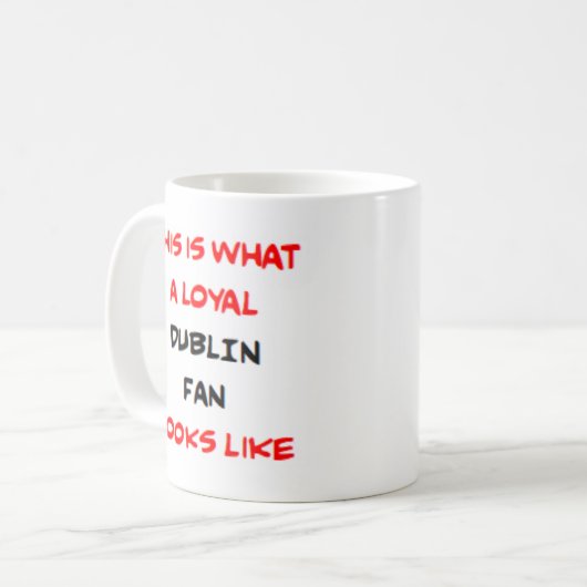Mug dublin fan, loyal (Devant gauche)