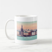 Mug Dublin Irlande Pastel Travel Design (Gauche)