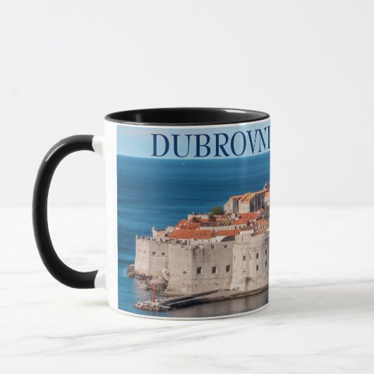 Mug Dubrovnik Croatie Pittoresque Musique (Gauche)