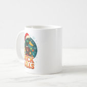 Mug Duck The Halls Funny Christmas Lights Hunting Seas (Devant gauche)