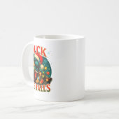 Mug Duck The Halls Funny Christmas Lights Hunting Seas (Devant gauche)