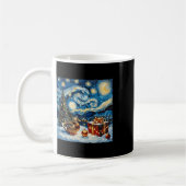 Mug Duck Van Gogh Style Stress Nuit Noël hiver (Gauche)
