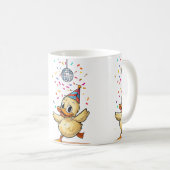 Mug Duckkking Dancing Under Disco Ball with Confetti (Devant droit)