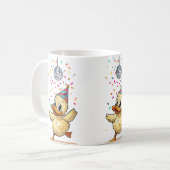 Mug Duckkking Dancing Under Disco Ball with Confetti (Devant gauche)