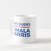 Mug Dudes blanches pour Kamala Harris (Devant gauche)