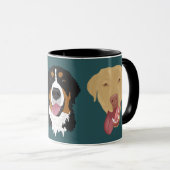 Mug Dudley Labrador Et Bernese Mountain Dog (Devant droit)