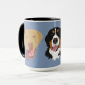 Mug Dudley Labrador Et Bernese Mountain Dog (Devant gauche)