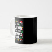Mug Due To Inflation Ugly Christmas Sweater Shirt Men (Devant gauche)