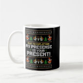 Mug Due To Inflation Ugly Christmas Sweaters Funny Say (Gauche)