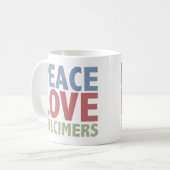 Mug Dulcimers d'amour de paix (Devant gauche)