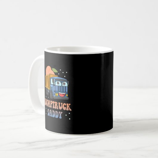 Mug Dumptruck Daddy Retro Super Père Day Constructi (Devant gauche)