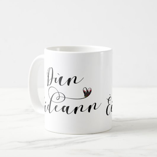 Mug Dùn Èideann Drapeau Coeur, Édimbourg (Devant gauche)