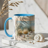 Mug Dunes Côtières Pastel à l'Aquarelle