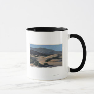 Mug Dunes de sable de désert et montagnes couronnées