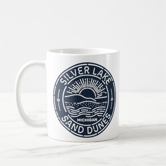 Mug Dunes de sable du lac Silver vintage (Gauche)