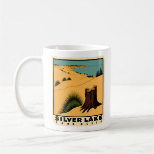 Mug Dunes de sable du lac Silver vintage Michigan