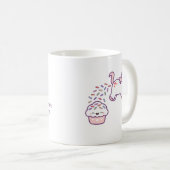 Mug Dunette rose de licorne (Devant droit)