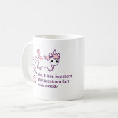 Mug Dunette rose de licorne (Devant gauche)