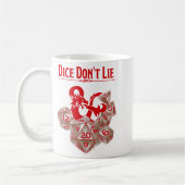 Mug Dungeons &amp; Dragons Red Dice Don't Lie  (Gauche)