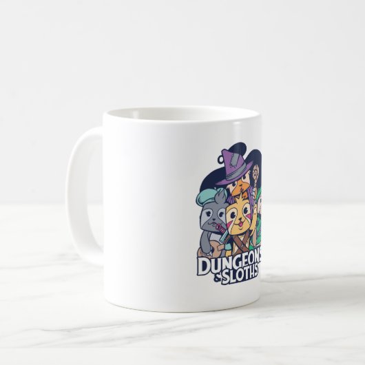 MUG DUNGEONS ET SLOTHES RPG CONCEPTION (Devant gauche)