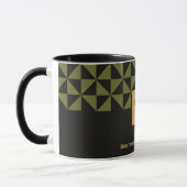 Mug Duo artisanat noir et mousse d'olive - Logo d'entr (Gauche)