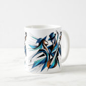 Mug Duo d'art musical abstrait (Devant droit)
