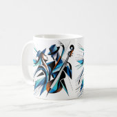 Mug Duo d'art musical abstrait (Devant gauche)