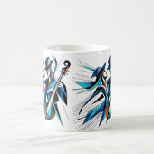 Mug Duo d'art musical abstrait (Centre)