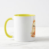 Mug Duo d'oiseaux amicaux pour Halloween Citrouille (Gauche)