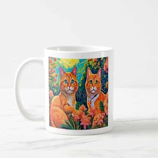 Mug Duo Félin Fantaisiste (Gauche)
