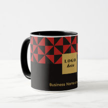 Duo noir et rouge pourpre - Business Logo